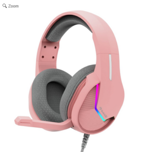 Auricular Marvo H8618 Tactic 40 Rgb Rosado