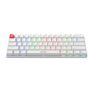 Teclado Marvo Mecánico Saber 61 60% Sw Red Ing Blanco