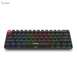 Teclado Marvo Mecánico Saber 61 60% SW Red Esp Negro