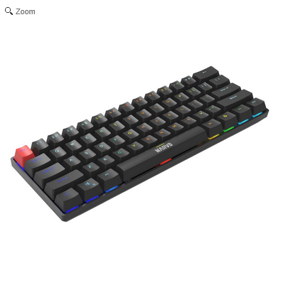 Teclado Marvo Mecánico Saber 61 60% SW Red Esp Negro - Imagen 2