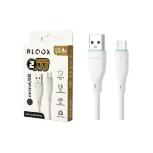 Cable de Datos BLOOX USB A a microUSB PVC 200cm