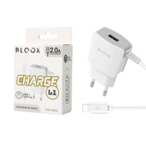 Cargador BLOOX 2A + 1 USB Lightning