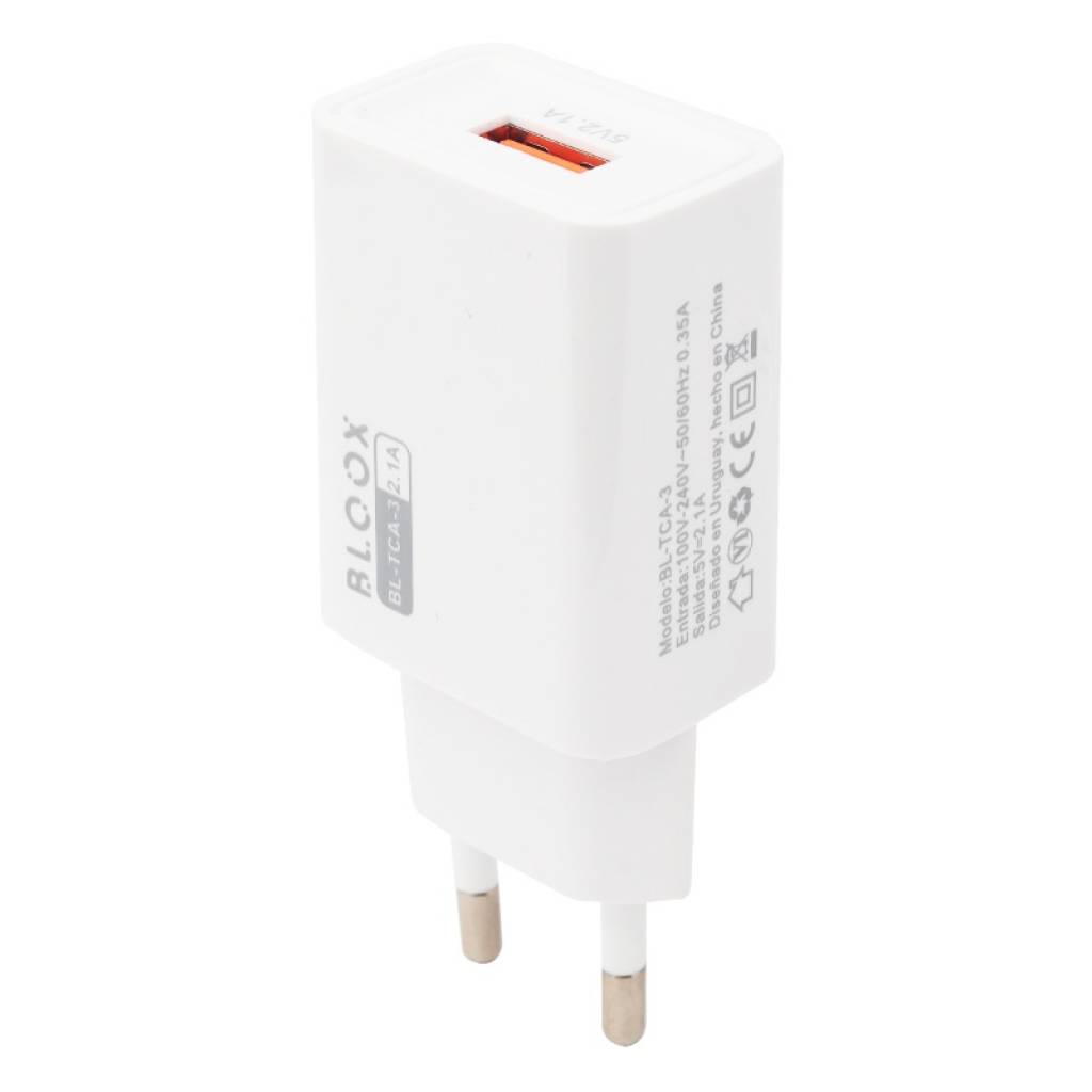 Cargador BLOOX 1 USB 2.1A + Cable Tipo C 1M - Imagen 6