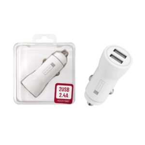 Cargador Auto ROCA TO GO 12W / 2.4A 2x USB A Sin Cable