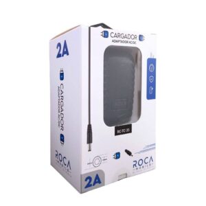 Cargador Notebook/Laptop ROCA DC 3.5mm 12V/2A/24W Compatible con Ceibalita (RC-TC-35)