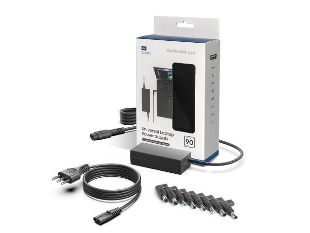 Cargador para Notebook 90W Universal c/8 Punteros