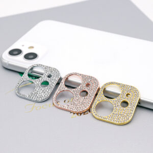 PROTECTOR LENTE DE CÁMARA IPHONE 11PRO/11PROMAX BRILLO DORADO