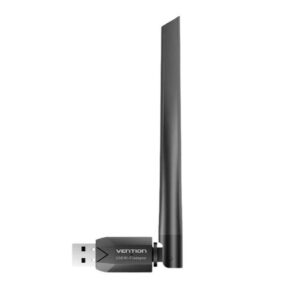 Adaptador USB Wi-Fi Bluetooth / Doble Banda c/Antena / AC650 / Negro KDUB0 Vention