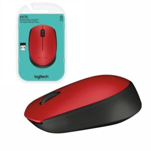 Mouse Logitech M170 Inalámbrico Rojo
