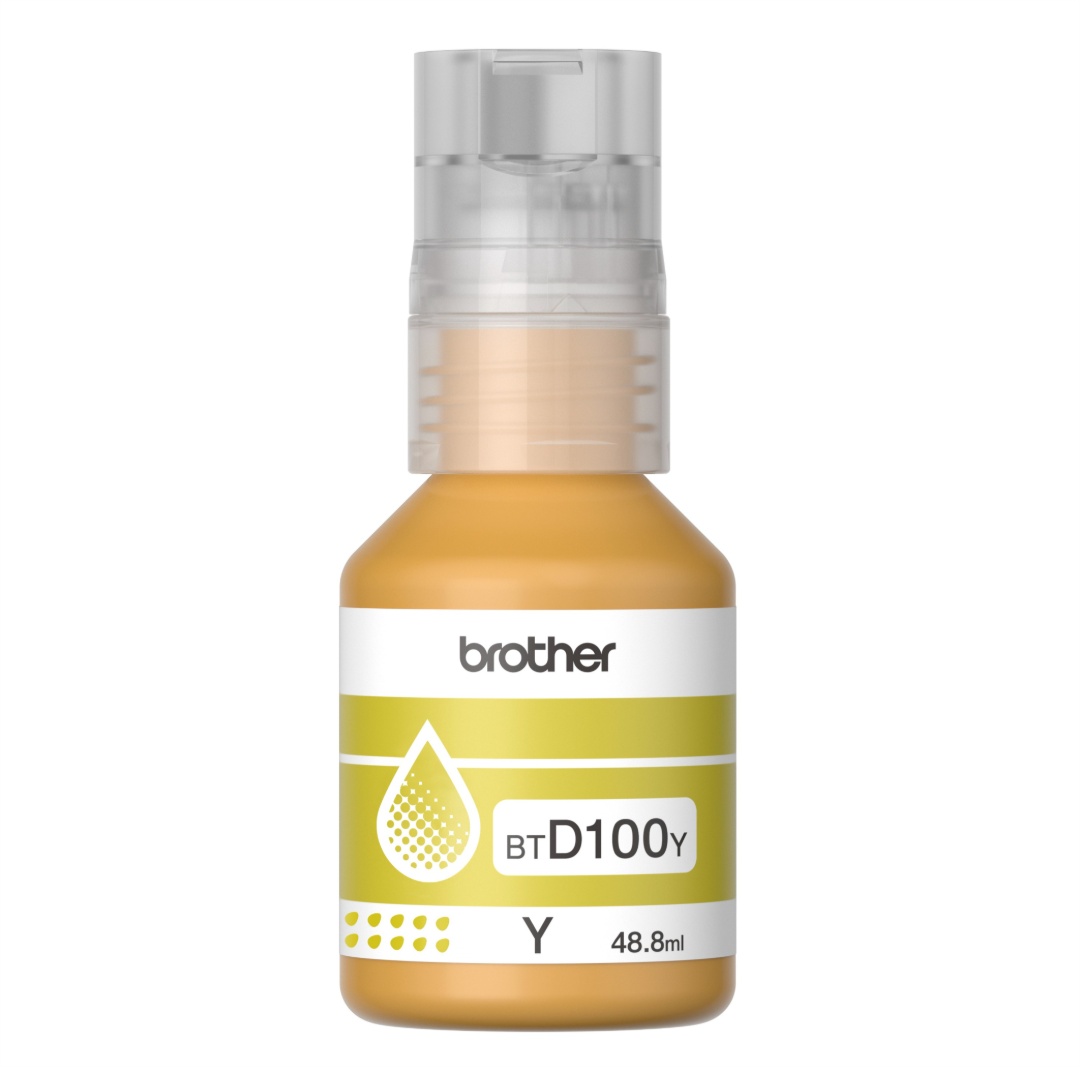 Botella de Tinta Brother BTD100Y Amarilla