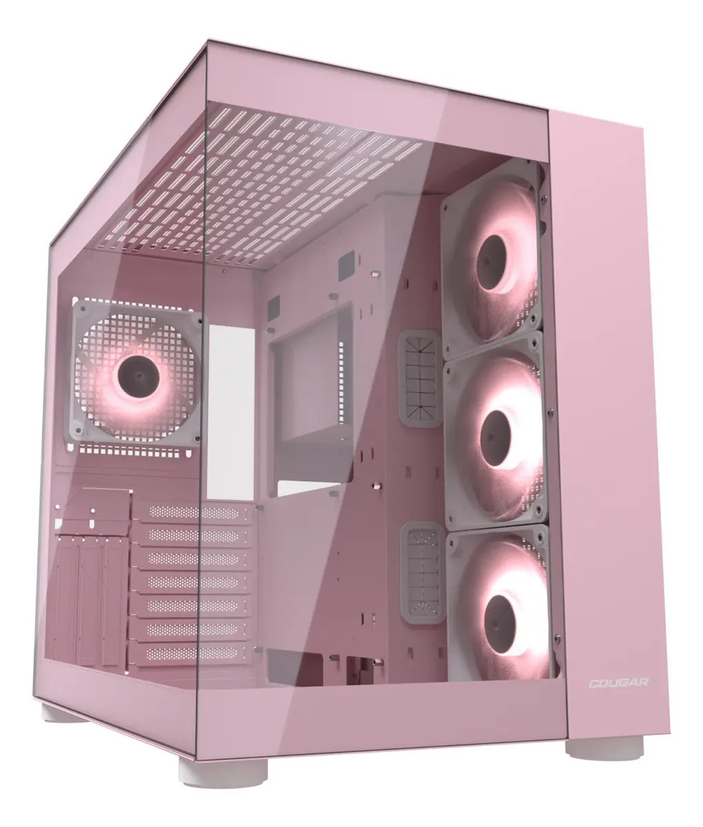 Gabinete Gamer Cougar Fv150 Rgb Pink 4 Ventiladores Argb - Imagen 5