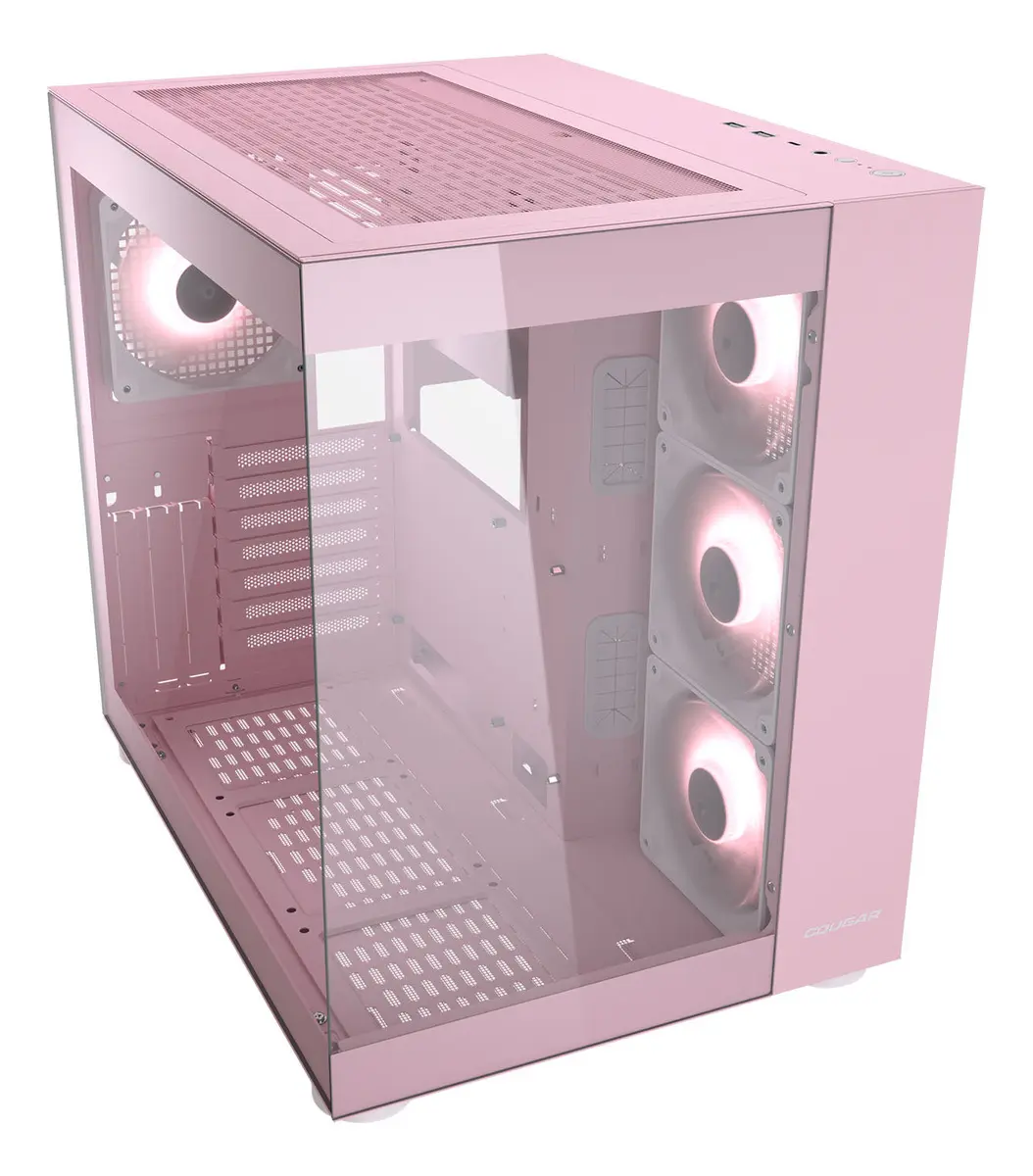 Gabinete Gamer Cougar Fv150 Rgb Pink 4 Ventiladores Argb - Imagen 4