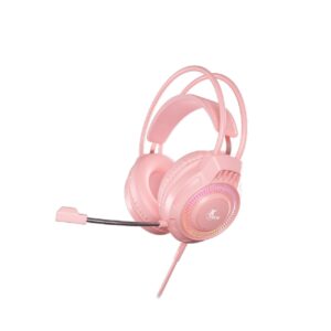 Auriculares Gamer Xtech Khione Pink con Luz LED y Micrófono