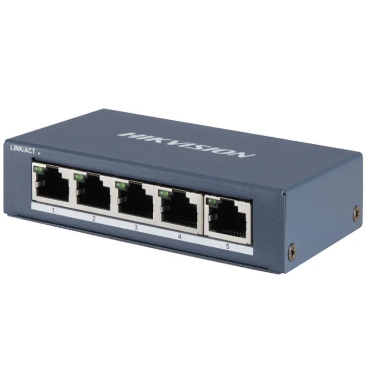 Switch Hikvision 5 Puertos Gigabit 10/100/1000